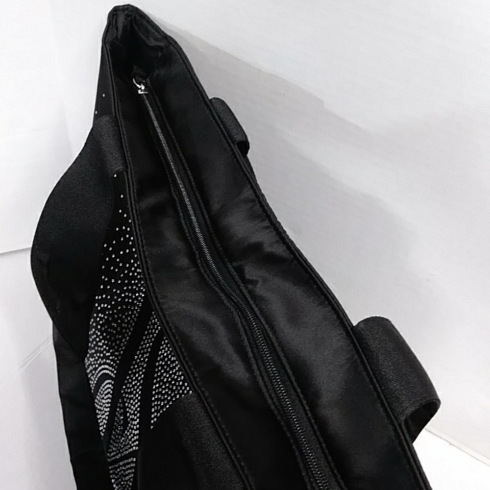 Victoria's Secret Black Tote With Sparkling Silver Design *NWT* - Picture 4 of 7